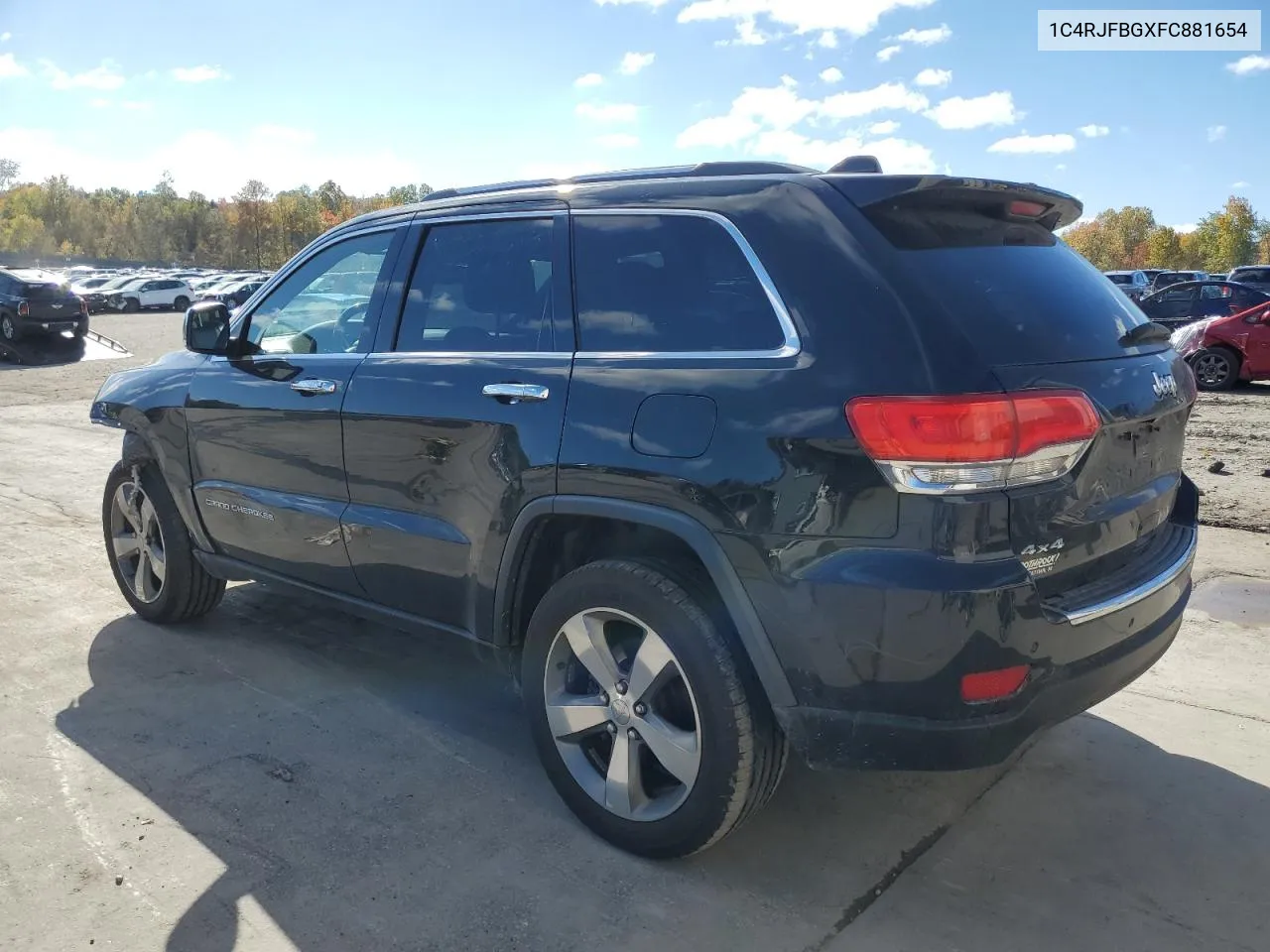 2015 Jeep Grand Cherokee Limited VIN: 1C4RJFBGXFC881654 Lot: 76511304