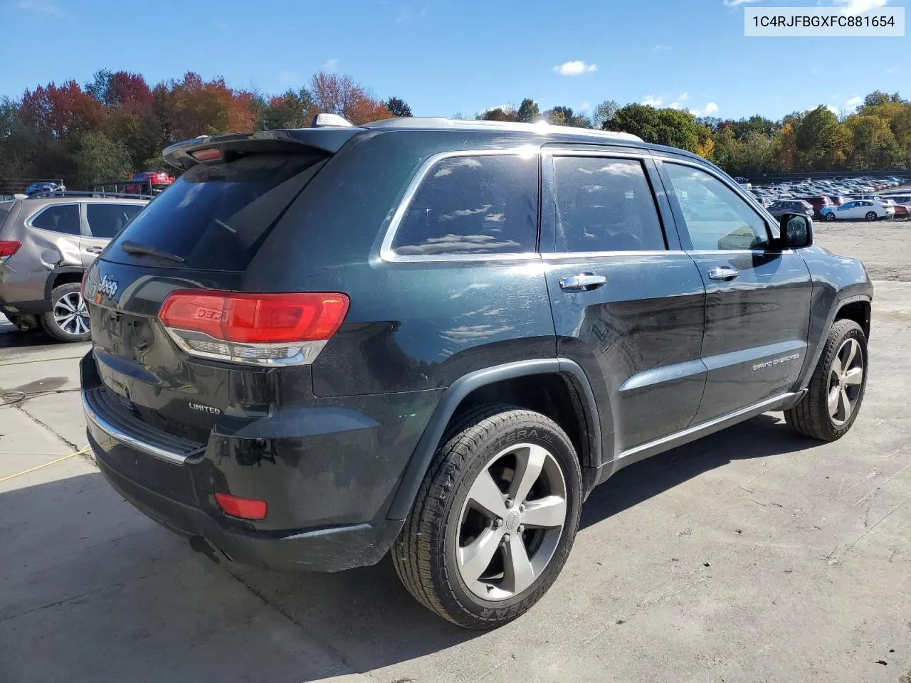 2015 Jeep Grand Cherokee Limited VIN: 1C4RJFBGXFC881654 Lot: 76511304