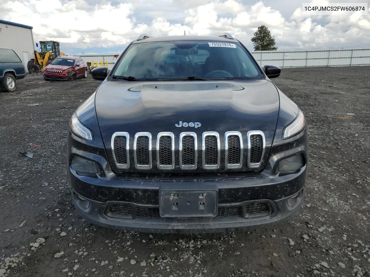 2015 Jeep Cherokee Latitude VIN: 1C4PJMCS2FW606874 Lot: 76531914