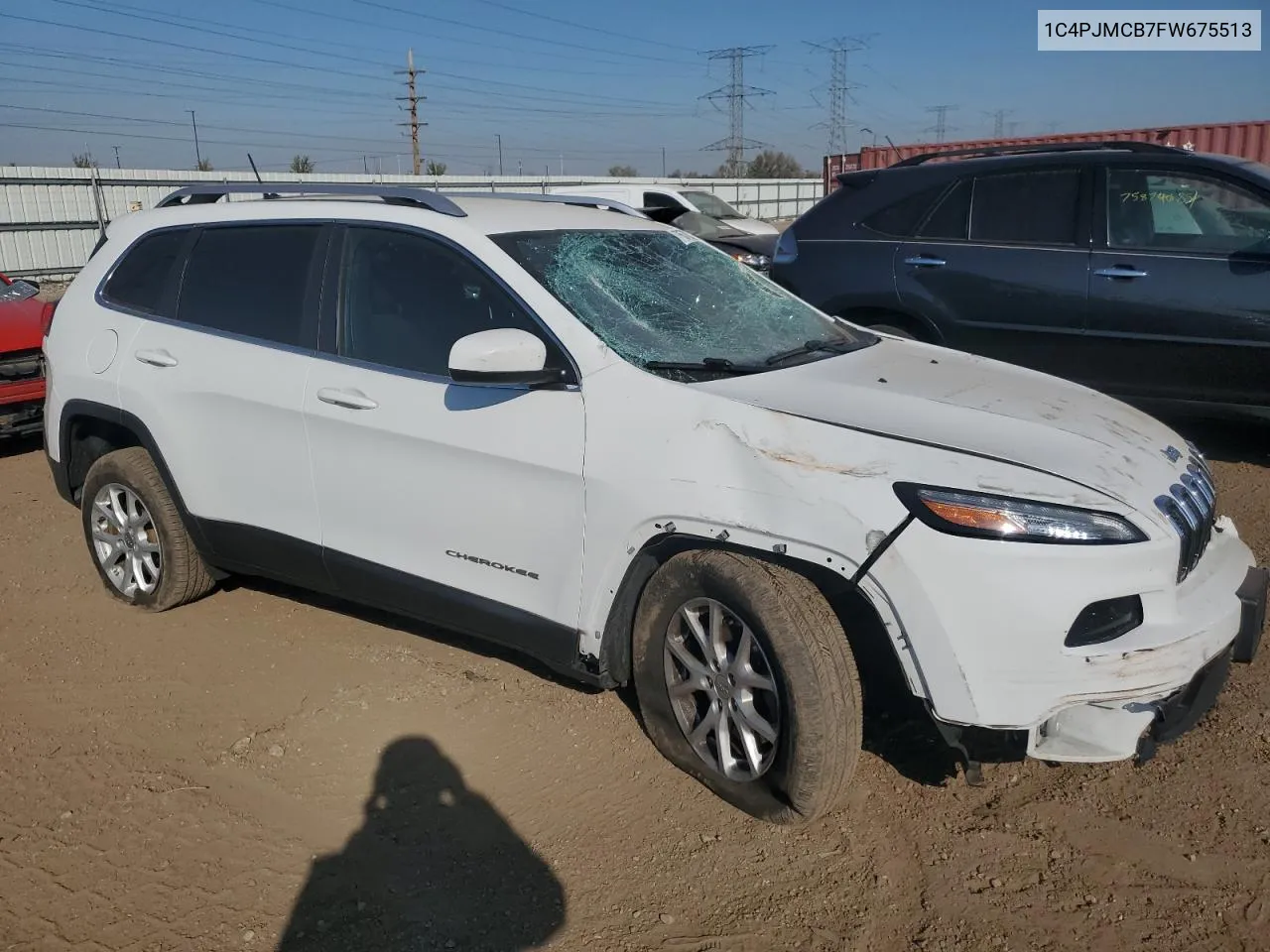 2015 Jeep Cherokee Latitude VIN: 1C4PJMCB7FW675513 Lot: 76578334