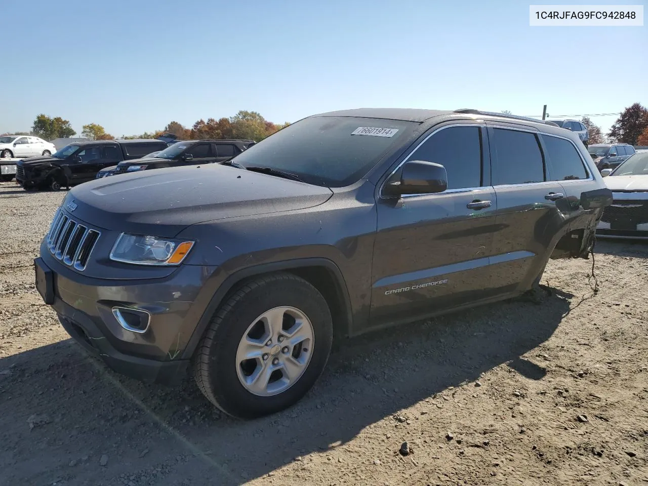 2015 Jeep Grand Cherokee Laredo VIN: 1C4RJFAG9FC942848 Lot: 76601914