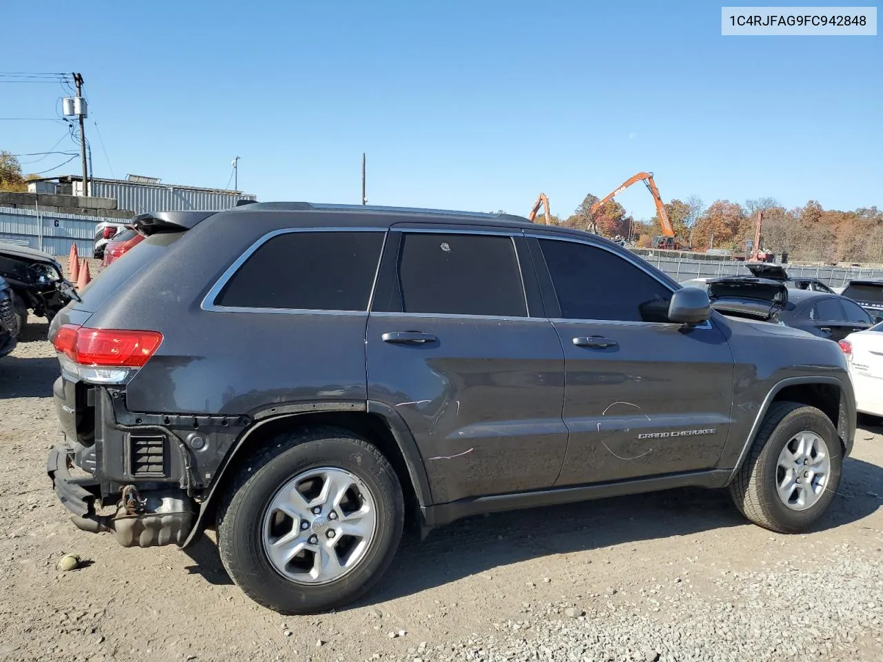 2015 Jeep Grand Cherokee Laredo VIN: 1C4RJFAG9FC942848 Lot: 76601914