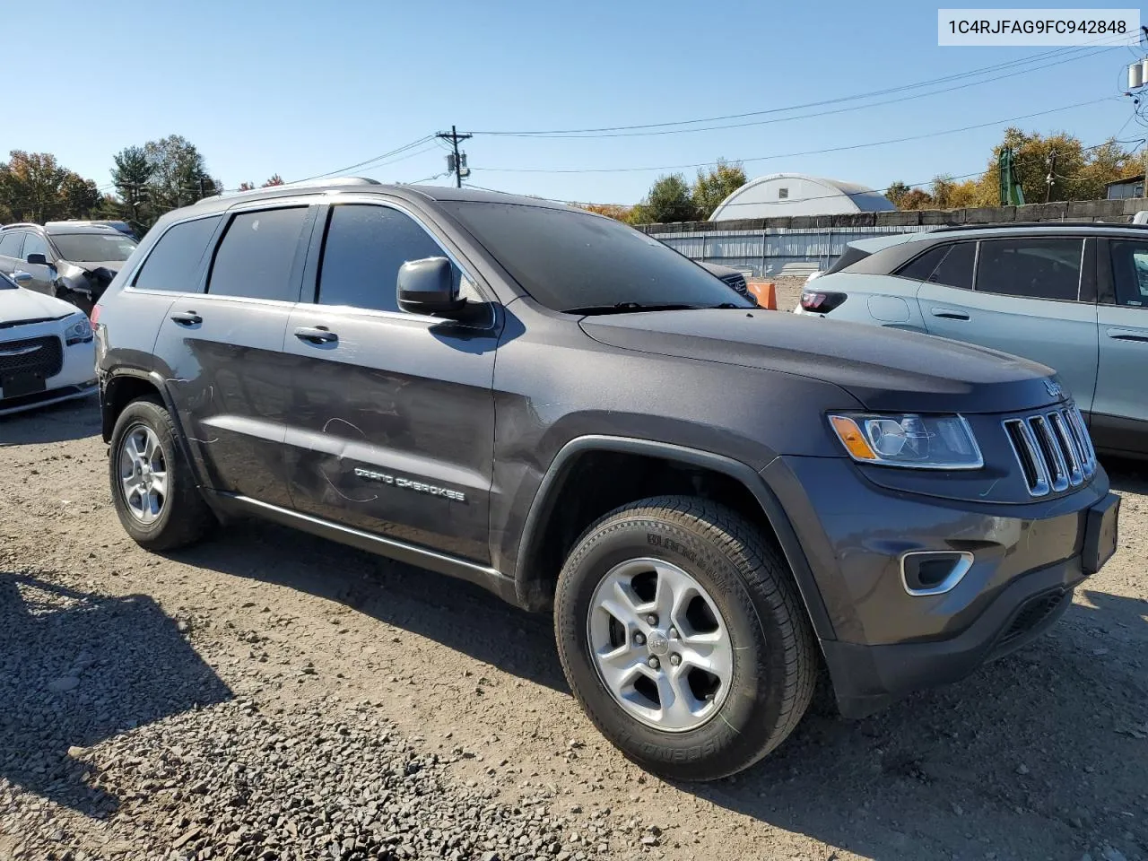 2015 Jeep Grand Cherokee Laredo VIN: 1C4RJFAG9FC942848 Lot: 76601914