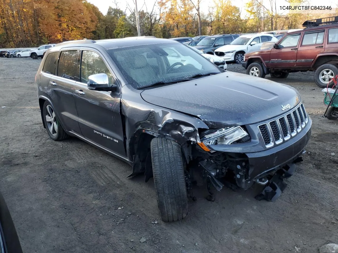 2015 Jeep Grand Cherokee Overland VIN: 1C4RJFCT8FC842346 Lot: 76693524