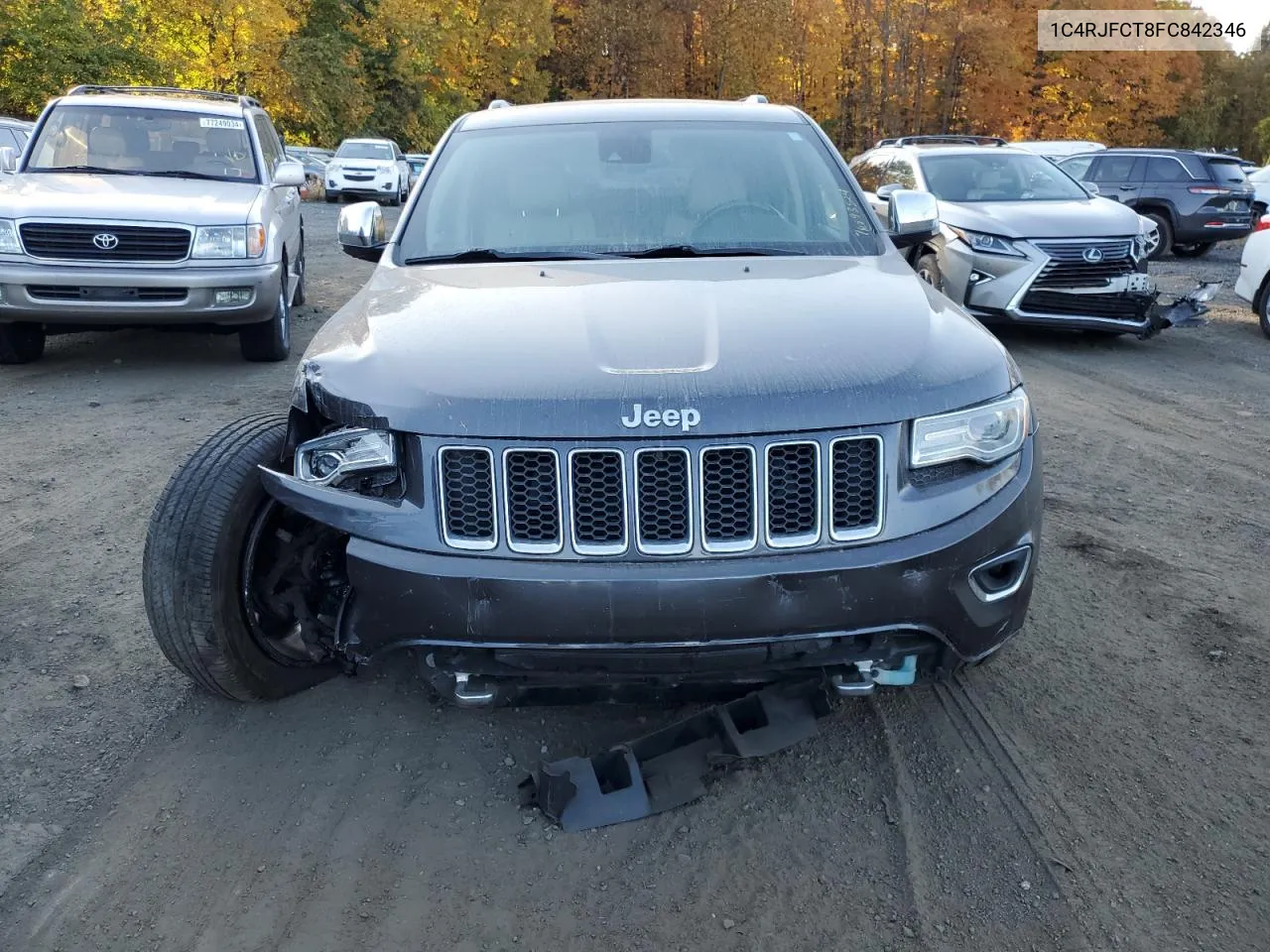 2015 Jeep Grand Cherokee Overland VIN: 1C4RJFCT8FC842346 Lot: 76693524