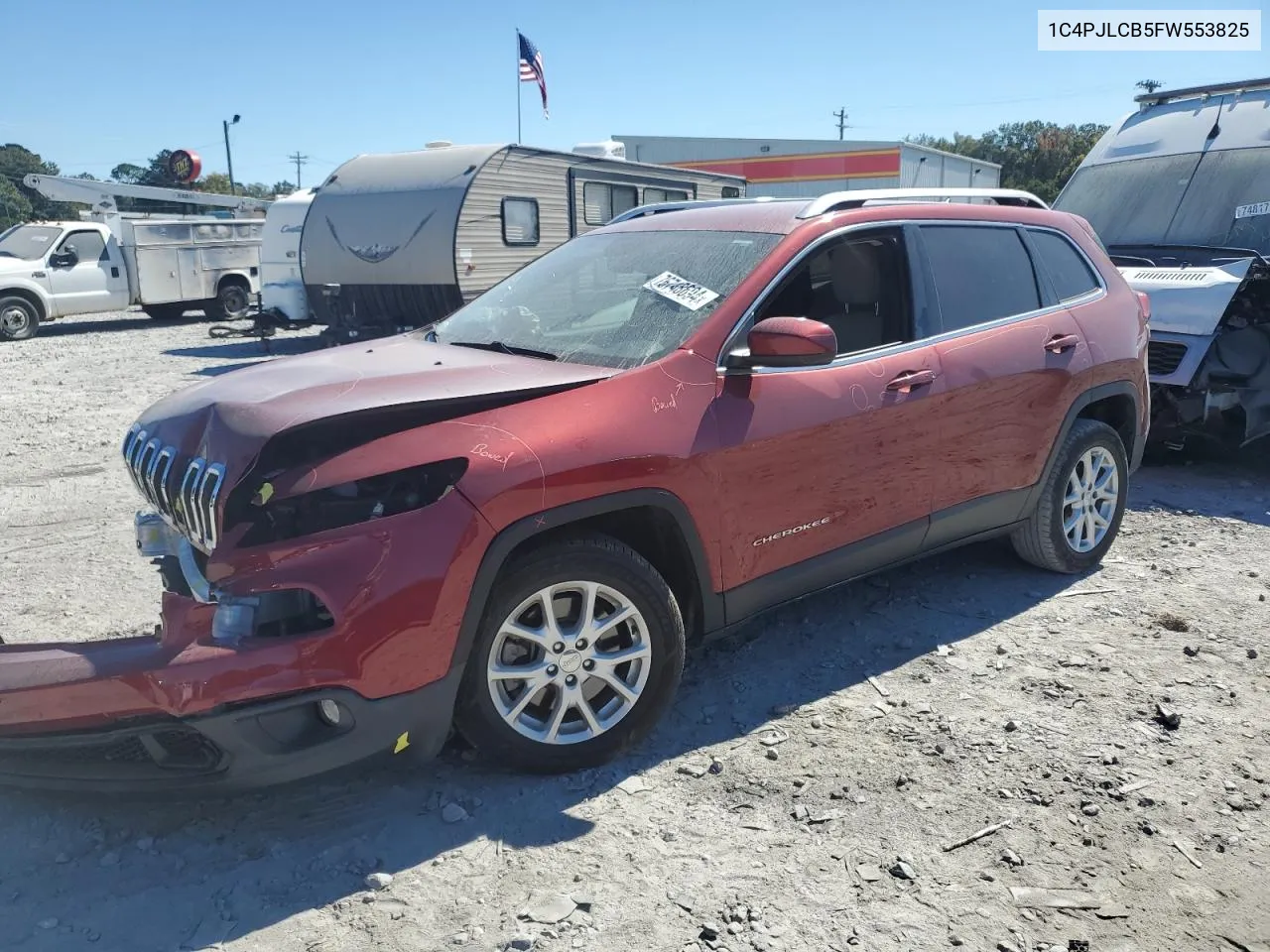 2015 Jeep Cherokee Latitude VIN: 1C4PJLCB5FW553825 Lot: 76748694