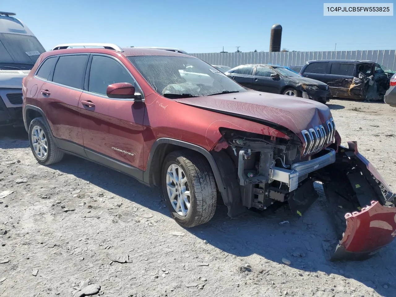 2015 Jeep Cherokee Latitude VIN: 1C4PJLCB5FW553825 Lot: 76748694