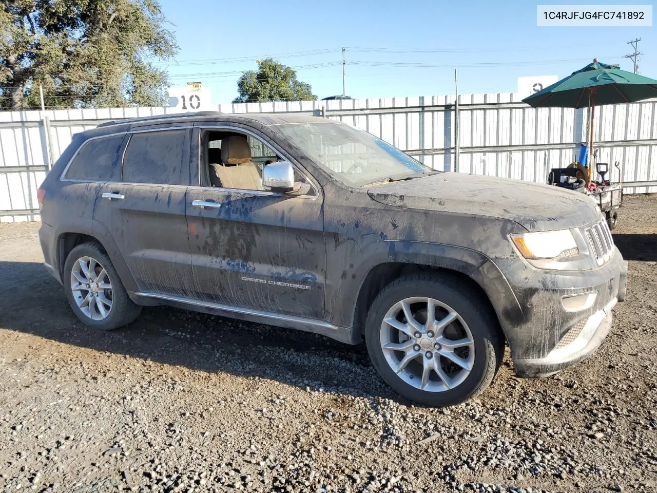 2015 Jeep Grand Cherokee Summit VIN: 1C4RJFJG4FC741892 Lot: 76950014