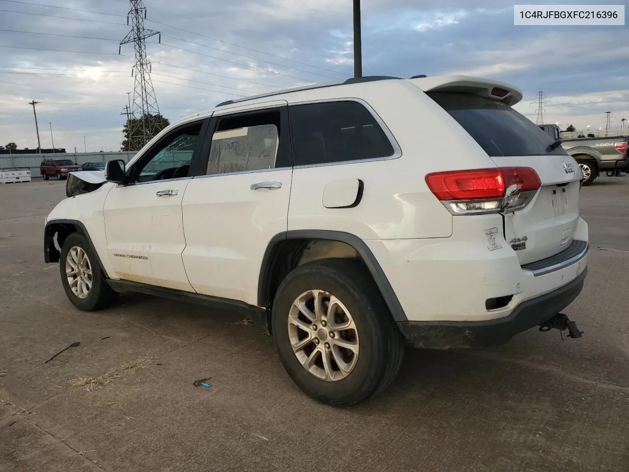 2015 Jeep Grand Cherokee Limited VIN: 1C4RJFBGXFC216396 Lot: 76971224