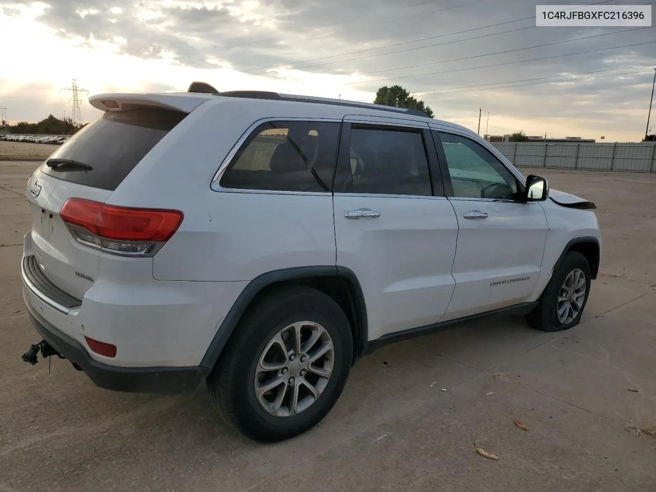 2015 Jeep Grand Cherokee Limited VIN: 1C4RJFBGXFC216396 Lot: 76971224