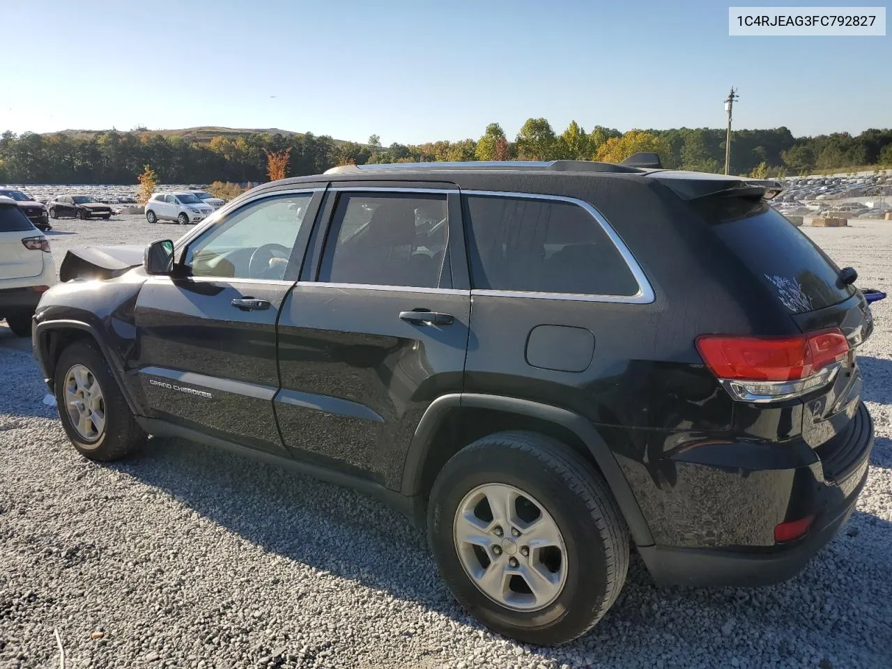 2015 Jeep Grand Cherokee Laredo VIN: 1C4RJEAG3FC792827 Lot: 76997174