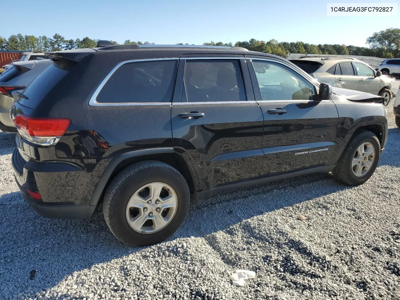 2015 Jeep Grand Cherokee Laredo VIN: 1C4RJEAG3FC792827 Lot: 76997174