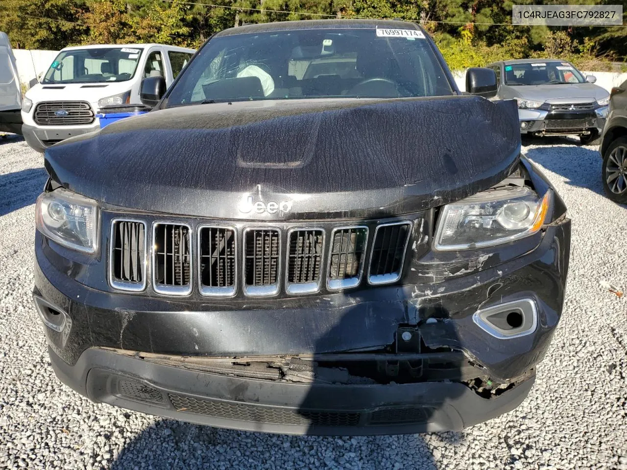 2015 Jeep Grand Cherokee Laredo VIN: 1C4RJEAG3FC792827 Lot: 76997174