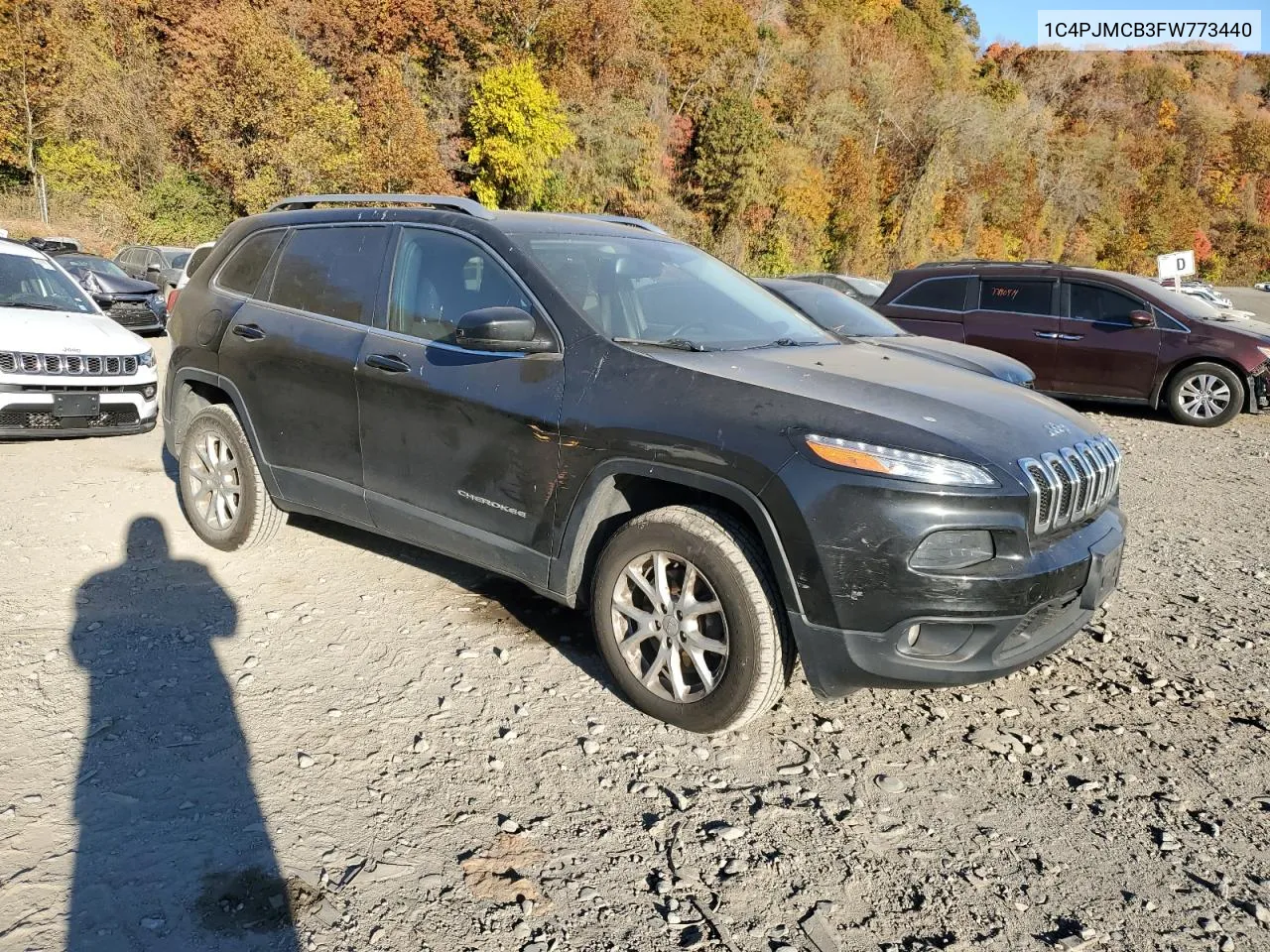 2015 Jeep Cherokee Latitude VIN: 1C4PJMCB3FW773440 Lot: 77076984