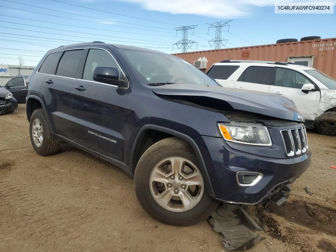 2015 Jeep Grand Cherokee Laredo VIN: 1C4RJFAG9FC940274 Lot: 77110264