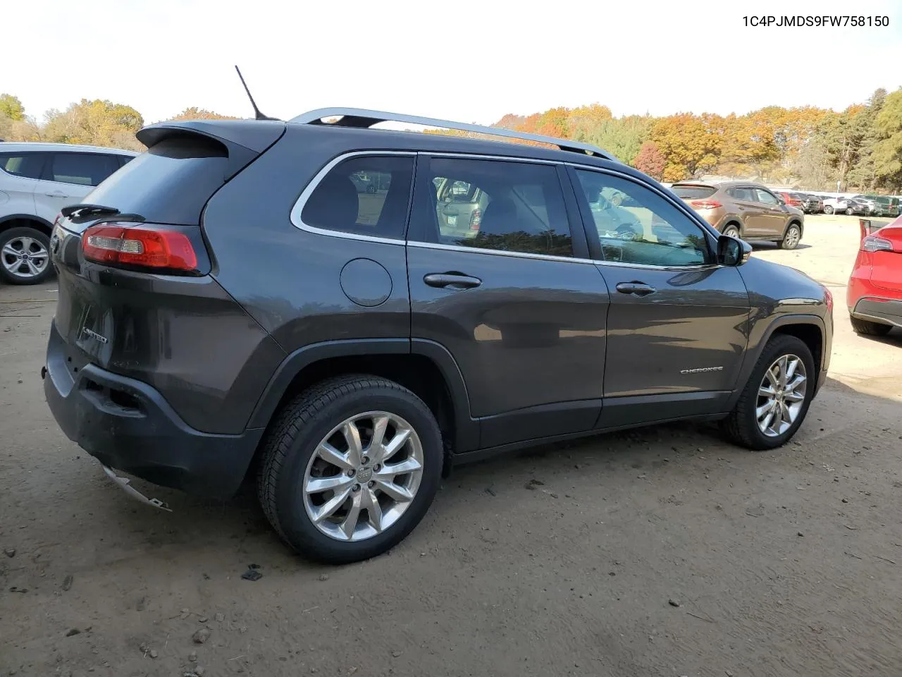 2015 Jeep Cherokee Limited VIN: 1C4PJMDS9FW758150 Lot: 77117424