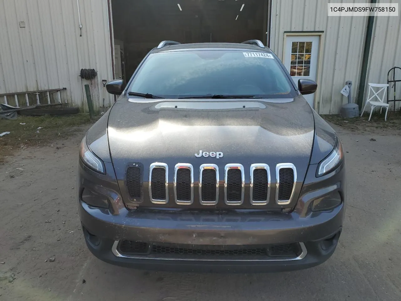 2015 Jeep Cherokee Limited VIN: 1C4PJMDS9FW758150 Lot: 77117424