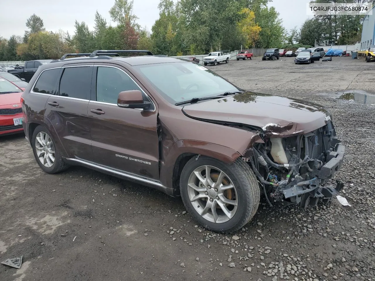 2015 Jeep Grand Cherokee Summit VIN: 1C4RJFJG3FC680874 Lot: 77130614