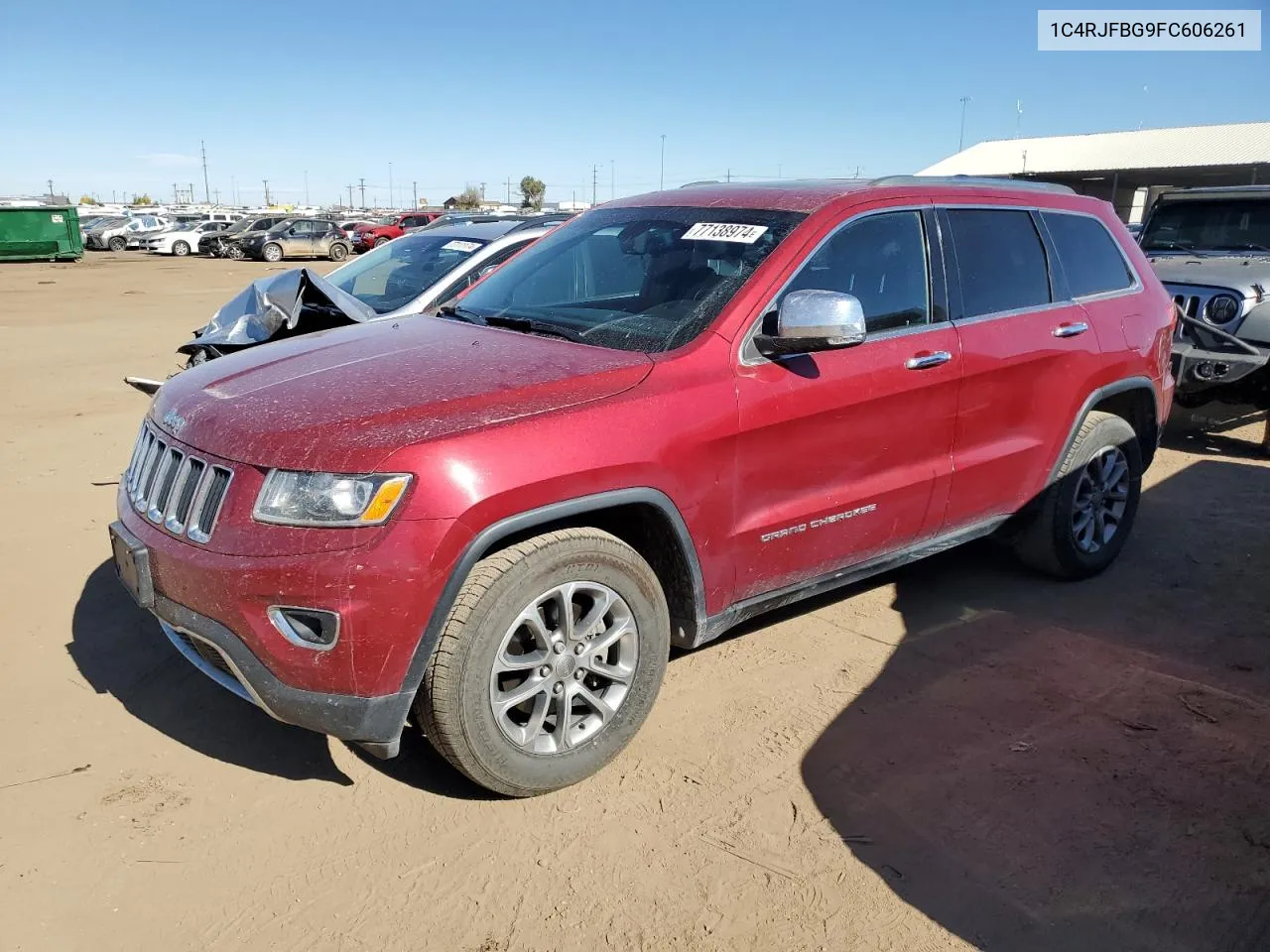 2015 Jeep Grand Cherokee Limited VIN: 1C4RJFBG9FC606261 Lot: 77138974