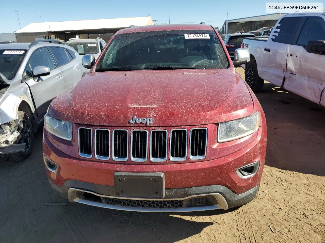 2015 Jeep Grand Cherokee Limited VIN: 1C4RJFBG9FC606261 Lot: 77138974