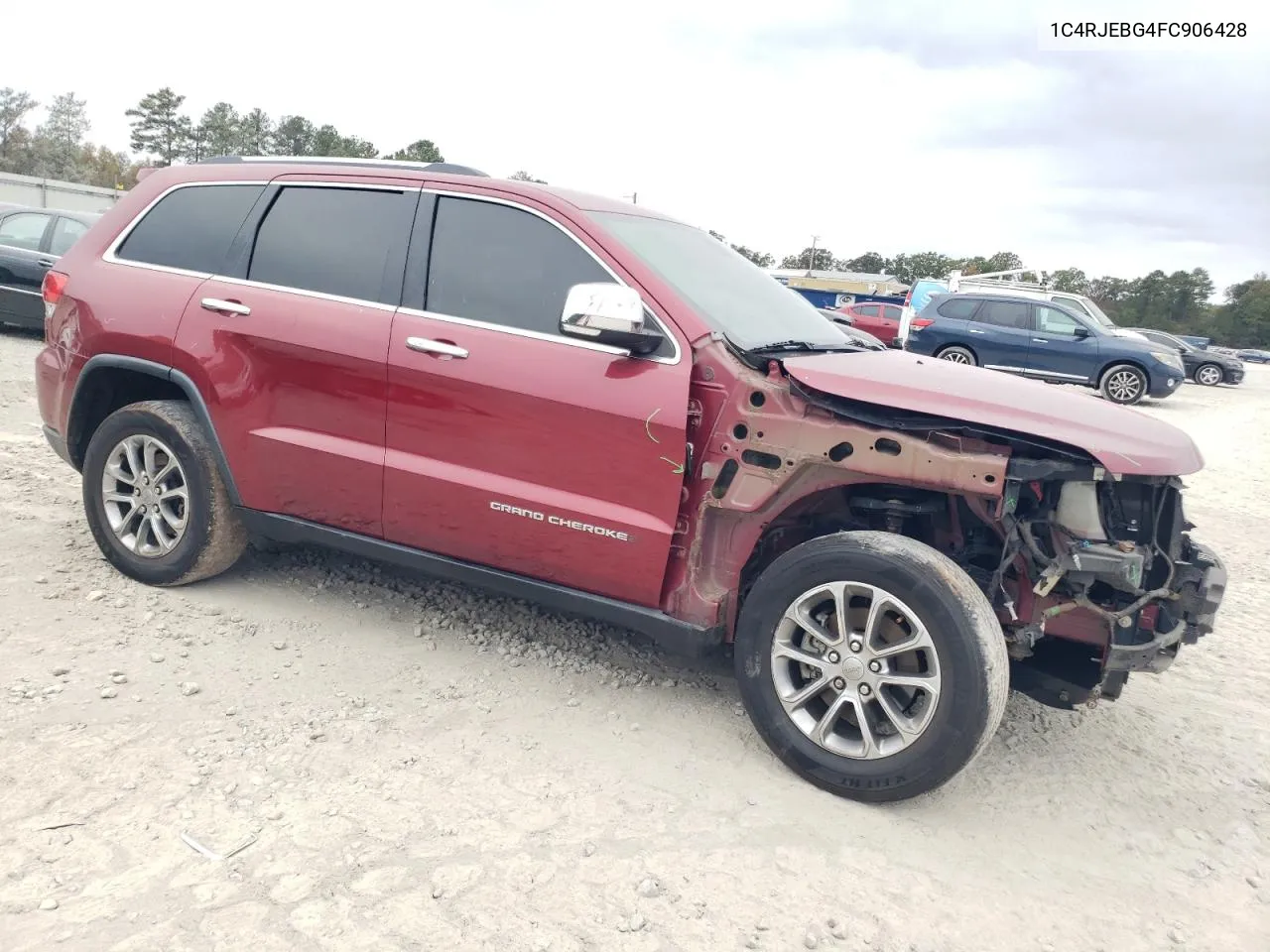 2015 Jeep Grand Cherokee Limited VIN: 1C4RJEBG4FC906428 Lot: 77139194