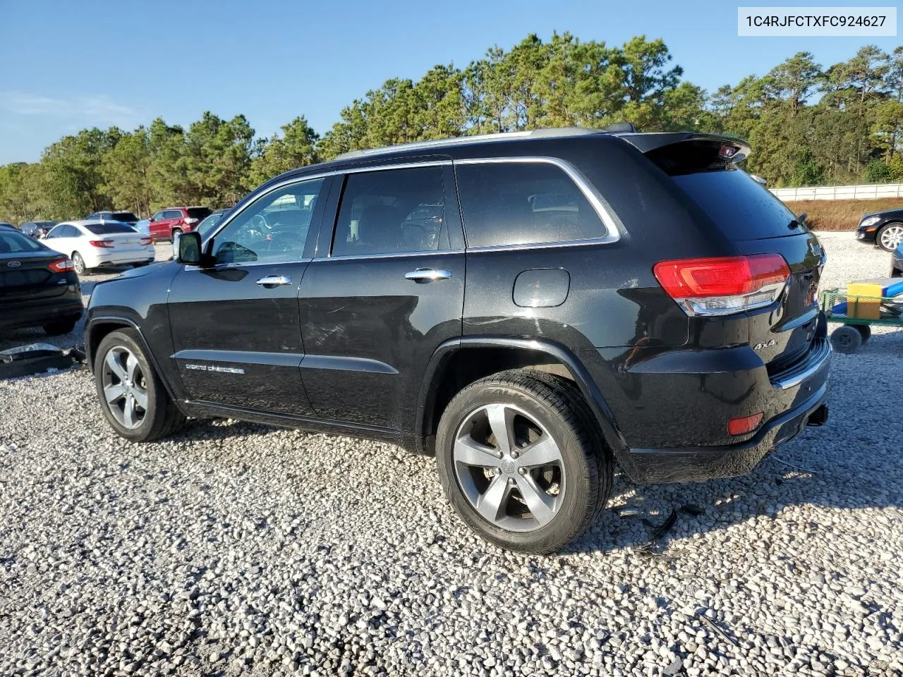 2015 Jeep Grand Cherokee Overland VIN: 1C4RJFCTXFC924627 Lot: 77140924