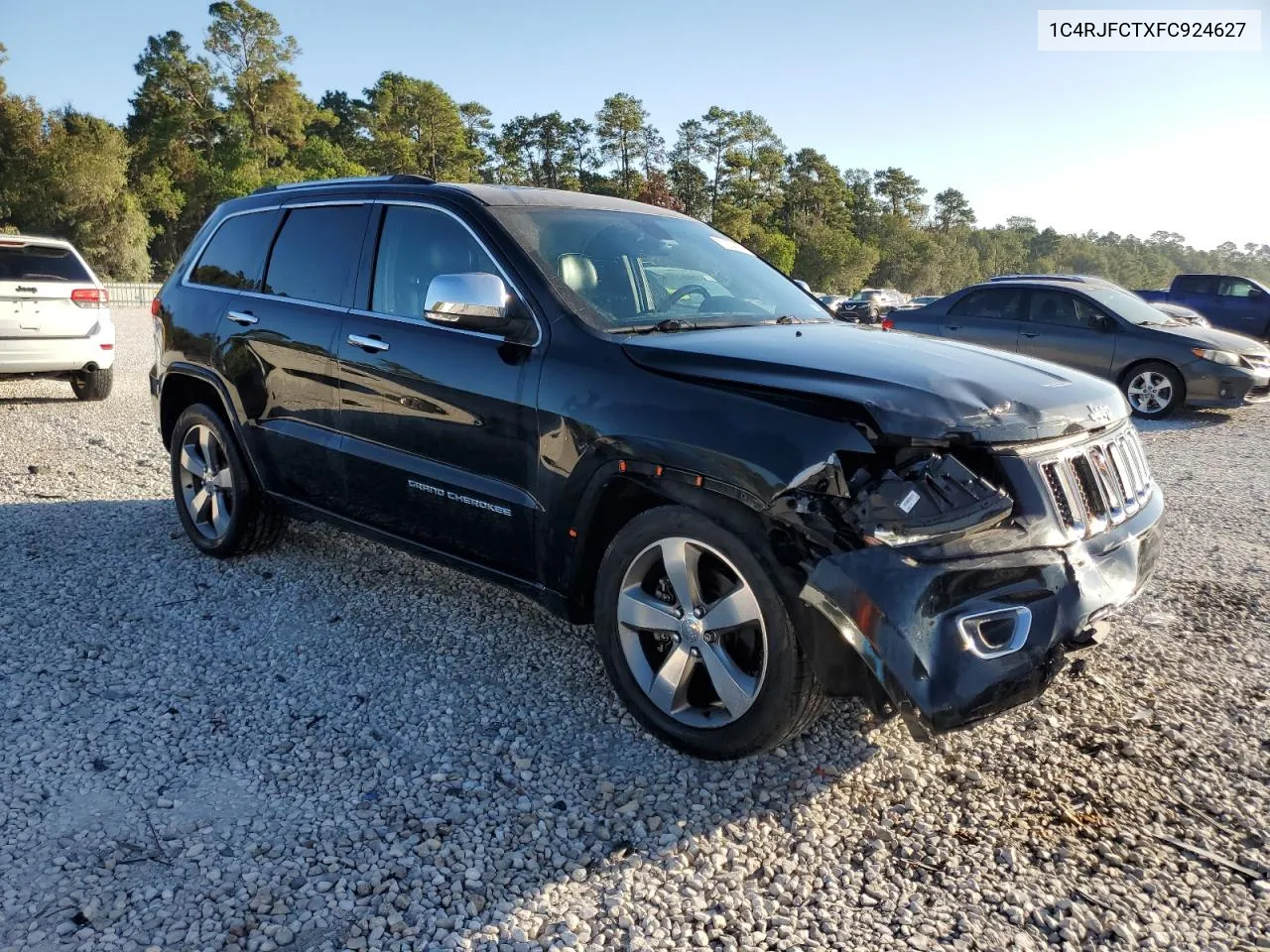 2015 Jeep Grand Cherokee Overland VIN: 1C4RJFCTXFC924627 Lot: 77140924