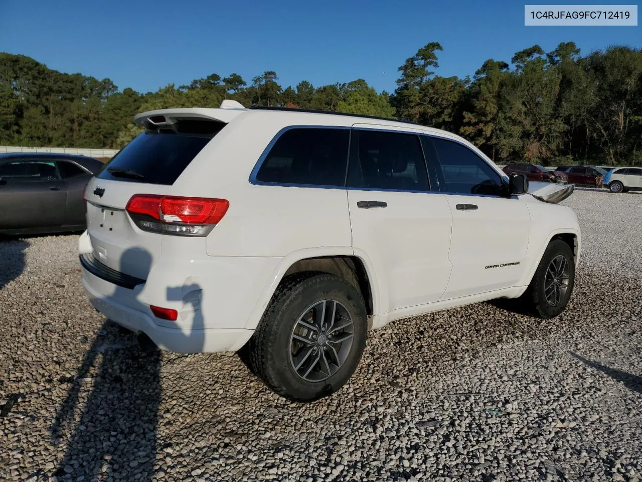 2015 Jeep Grand Cherokee Laredo VIN: 1C4RJFAG9FC712419 Lot: 77153634