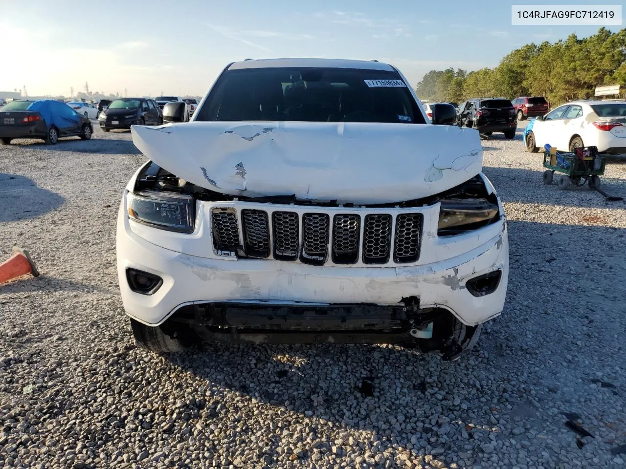 2015 Jeep Grand Cherokee Laredo VIN: 1C4RJFAG9FC712419 Lot: 77153634