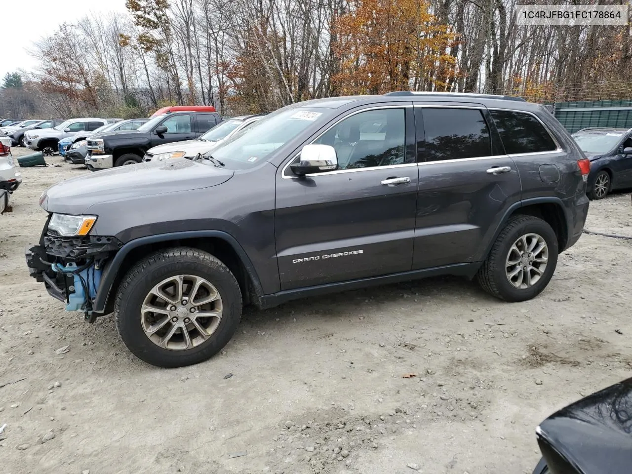 2015 Jeep Grand Cherokee Limited VIN: 1C4RJFBG1FC178864 Lot: 77379724