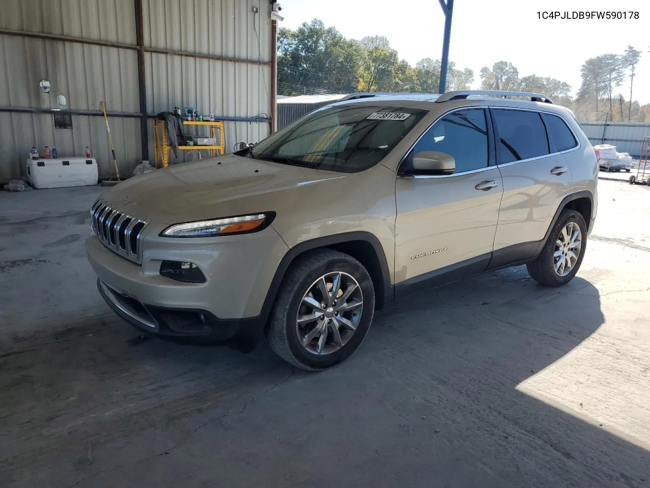 2015 Jeep Cherokee Limited VIN: 1C4PJLDB9FW590178 Lot: 77381784