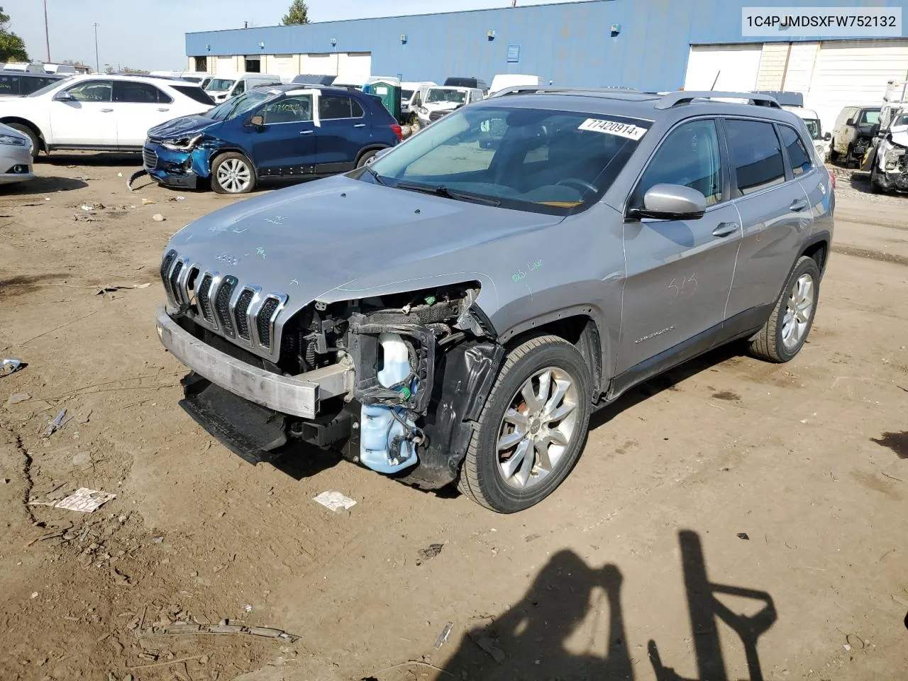 1C4PJMDSXFW752132 2015 Jeep Cherokee Limited