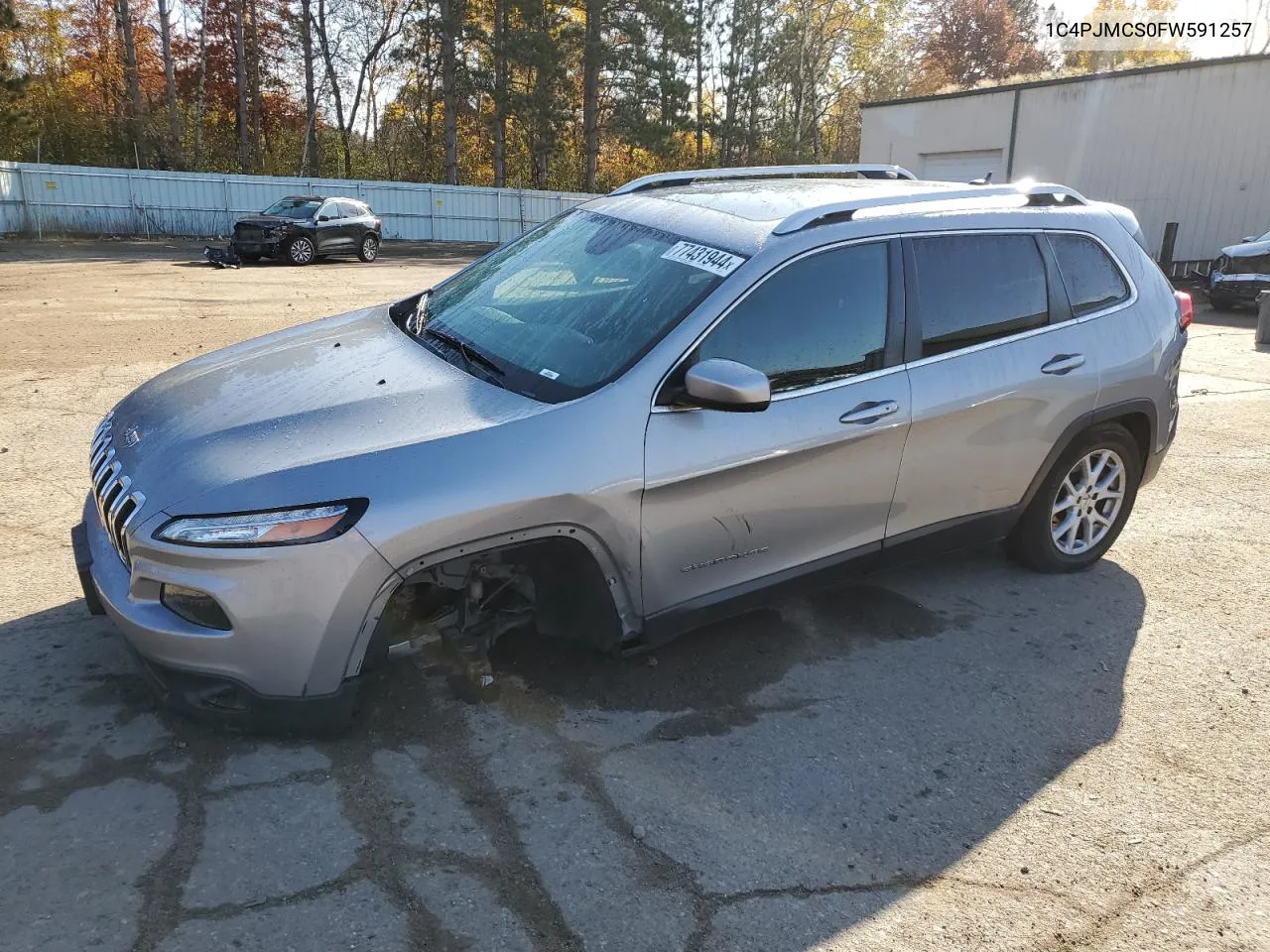 2015 Jeep Cherokee Latitude VIN: 1C4PJMCS0FW591257 Lot: 77431944