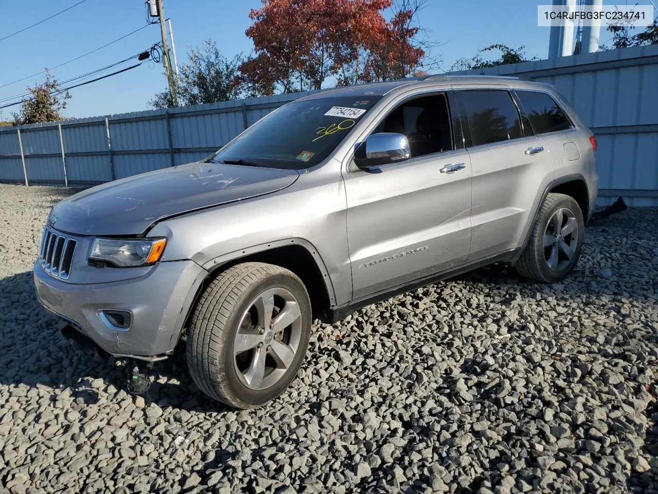 2015 Jeep Grand Cherokee Limited VIN: 1C4RJFBG3FC234741 Lot: 77542154