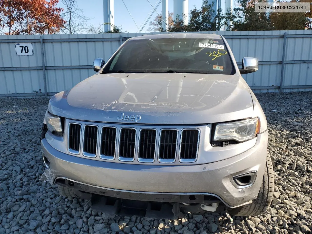 2015 Jeep Grand Cherokee Limited VIN: 1C4RJFBG3FC234741 Lot: 77542154