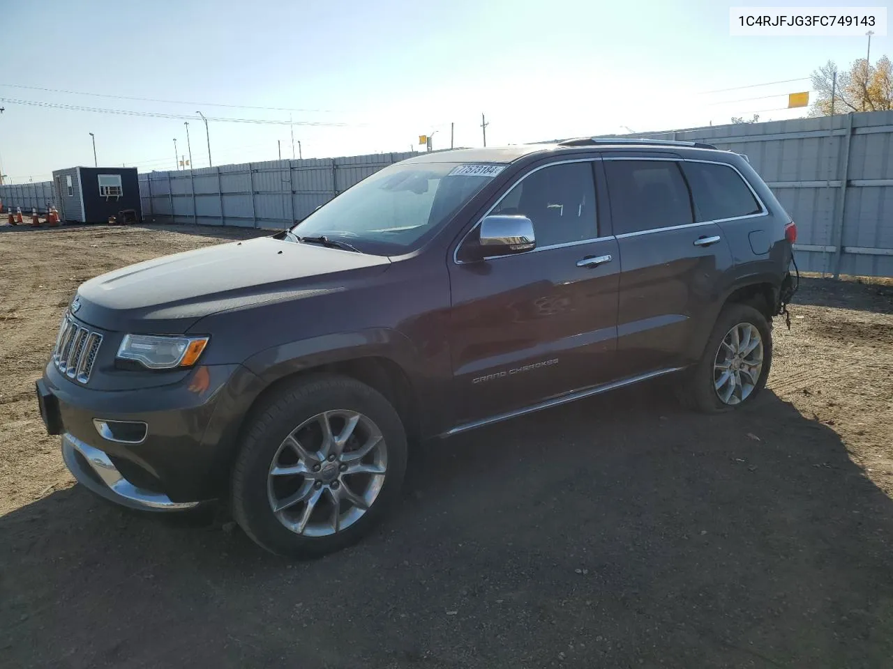 2015 Jeep Grand Cherokee Summit VIN: 1C4RJFJG3FC749143 Lot: 77573184