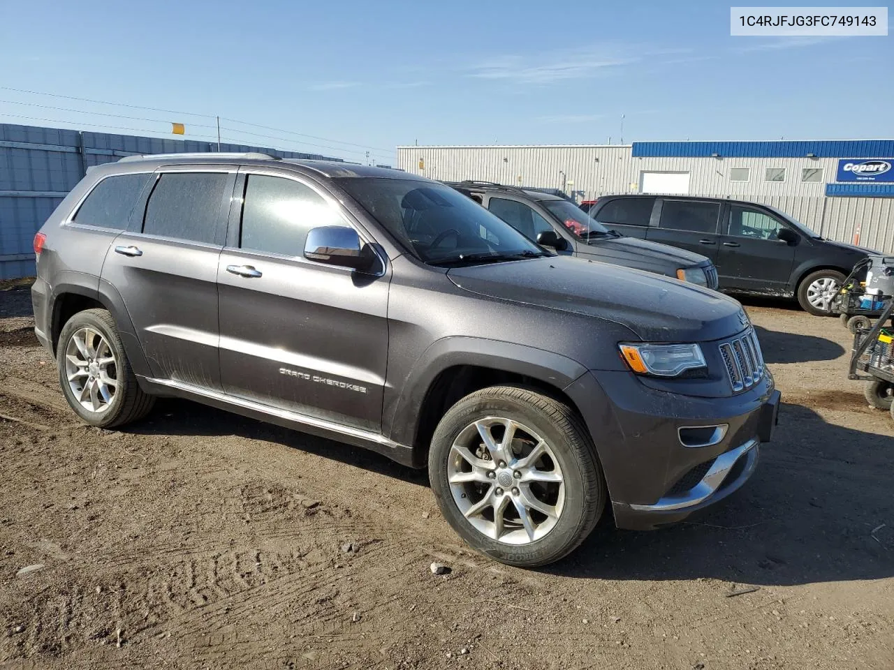 2015 Jeep Grand Cherokee Summit VIN: 1C4RJFJG3FC749143 Lot: 77573184