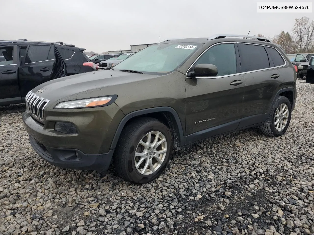 2015 Jeep Cherokee Latitude VIN: 1C4PJMCS3FW529576 Lot: 77579714