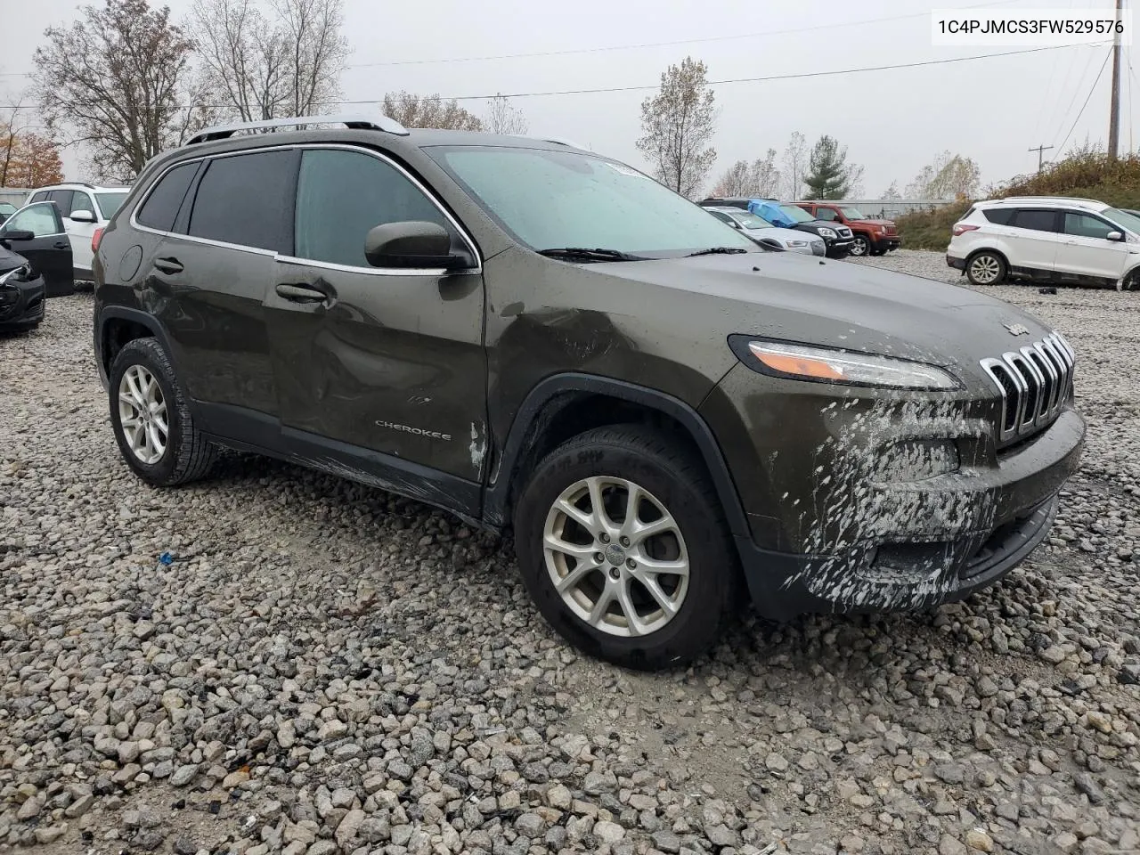 2015 Jeep Cherokee Latitude VIN: 1C4PJMCS3FW529576 Lot: 77579714