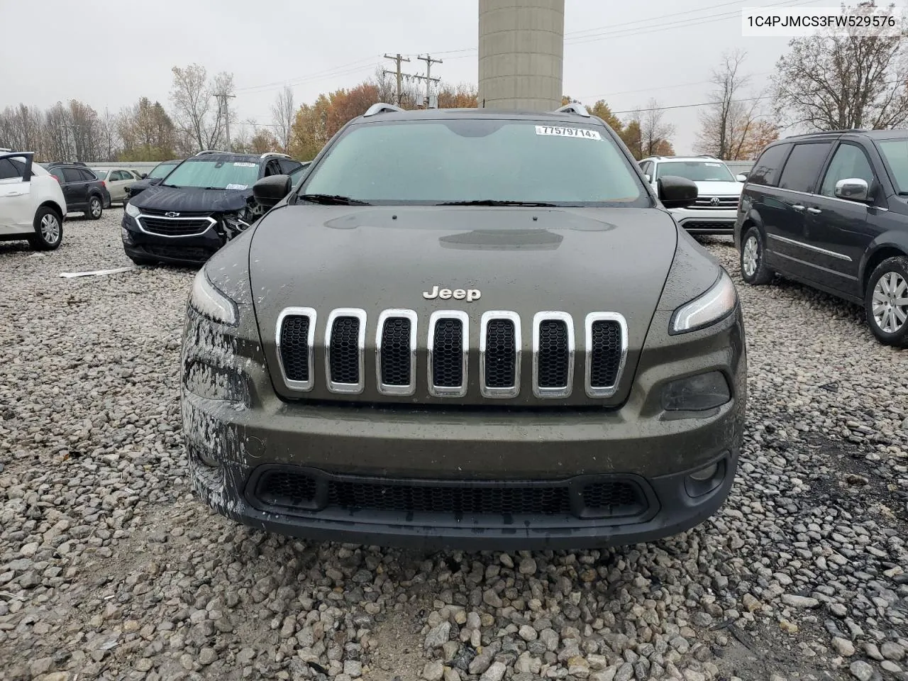 2015 Jeep Cherokee Latitude VIN: 1C4PJMCS3FW529576 Lot: 77579714