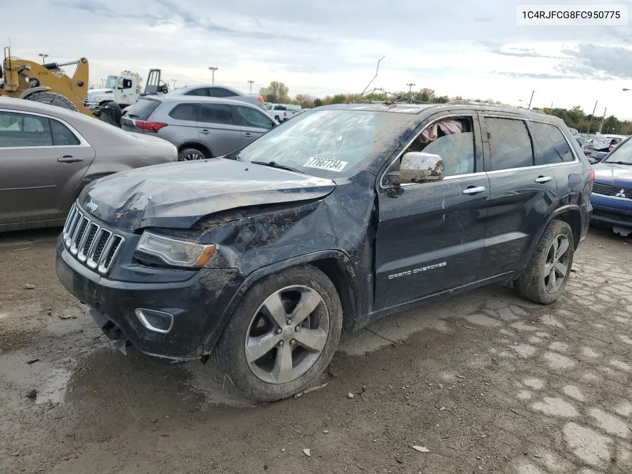 2015 Jeep Grand Cherokee Overland VIN: 1C4RJFCG8FC950775 Lot: 77667734