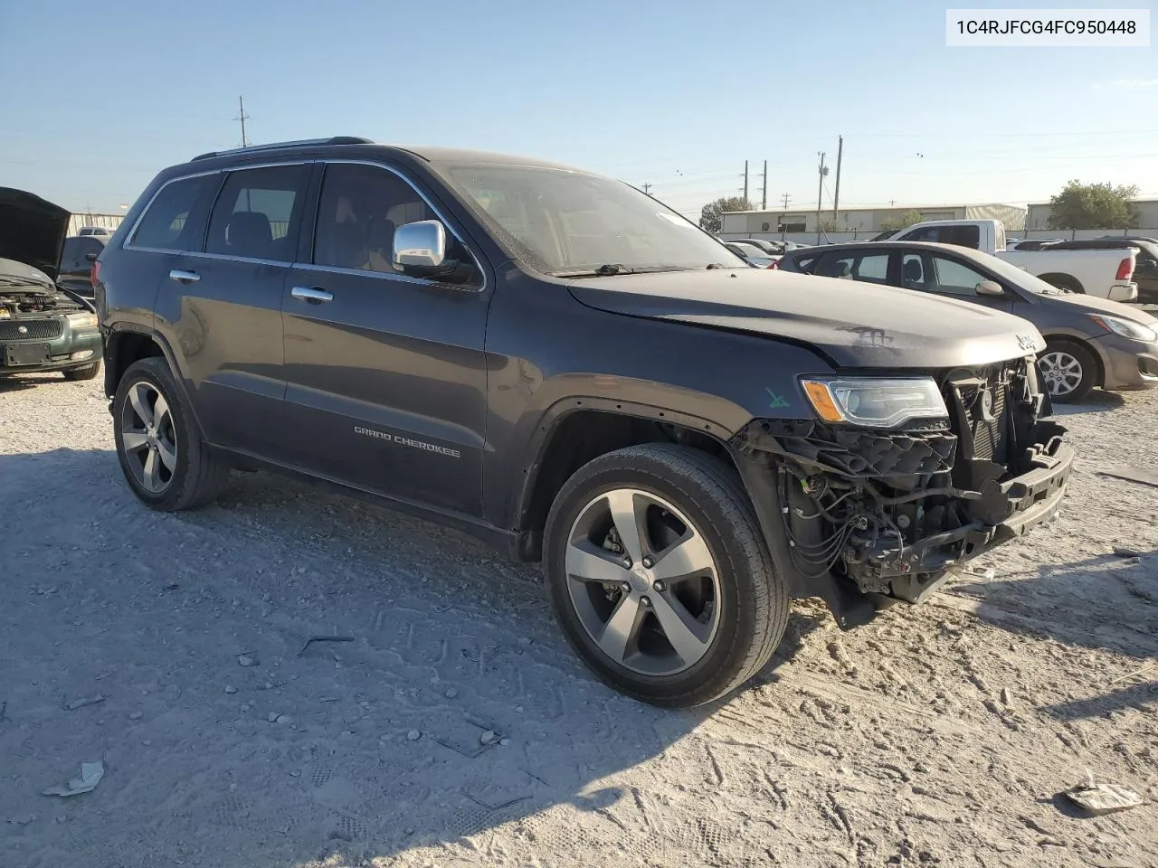 2015 Jeep Grand Cherokee Overland VIN: 1C4RJFCG4FC950448 Lot: 77732104