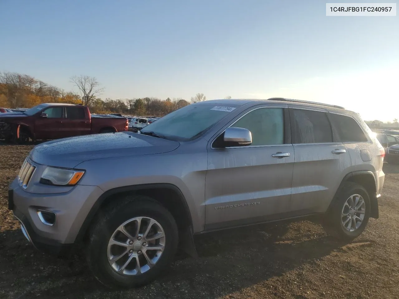 2015 Jeep Grand Cherokee Limited VIN: 1C4RJFBG1FC240957 Lot: 77877794