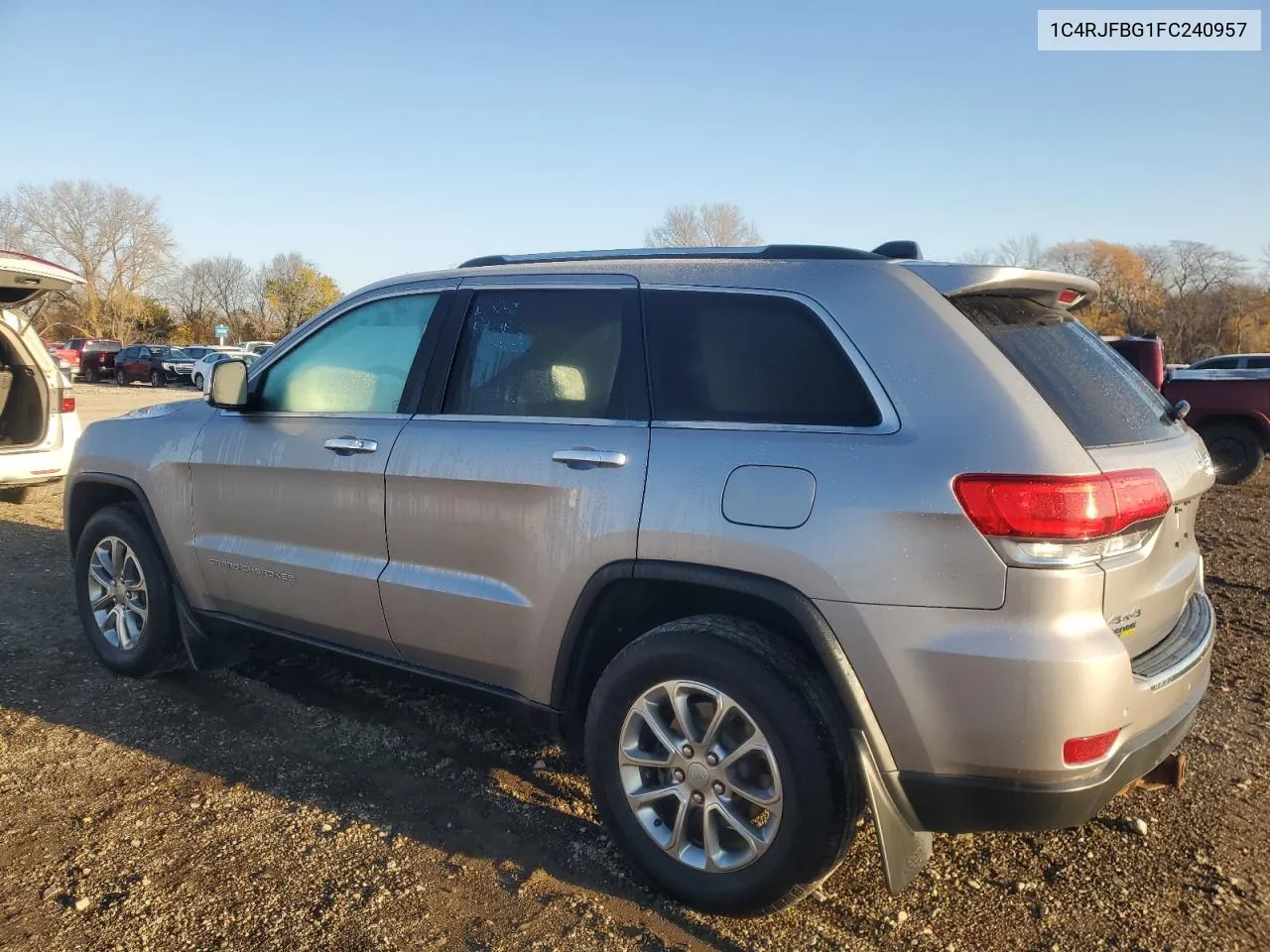 2015 Jeep Grand Cherokee Limited VIN: 1C4RJFBG1FC240957 Lot: 77877794