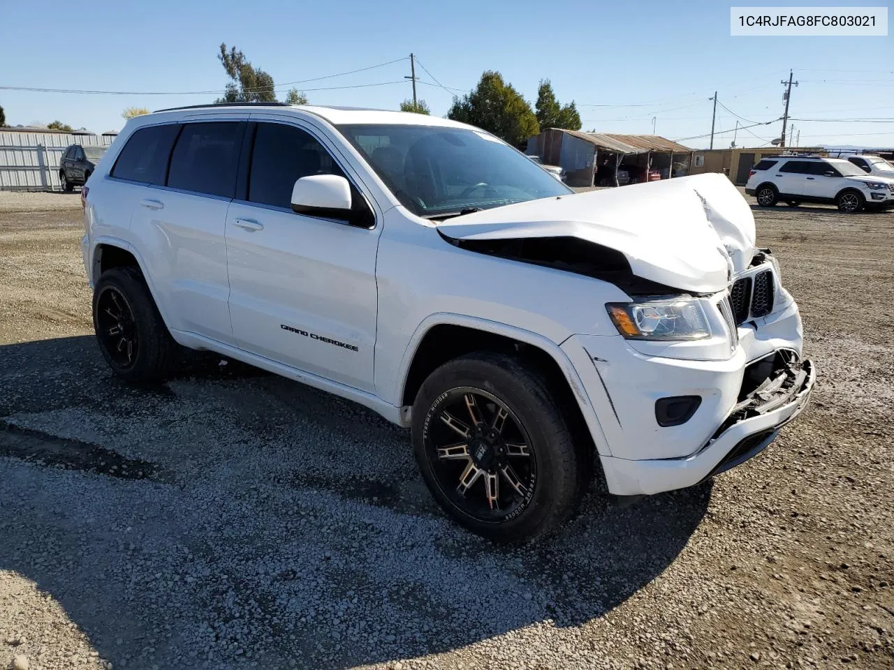 2015 Jeep Grand Cherokee Laredo VIN: 1C4RJFAG8FC803021 Lot: 77977754