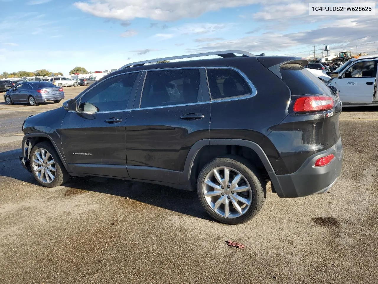 2015 Jeep Cherokee Limited VIN: 1C4PJLDS2FW628625 Lot: 77986544