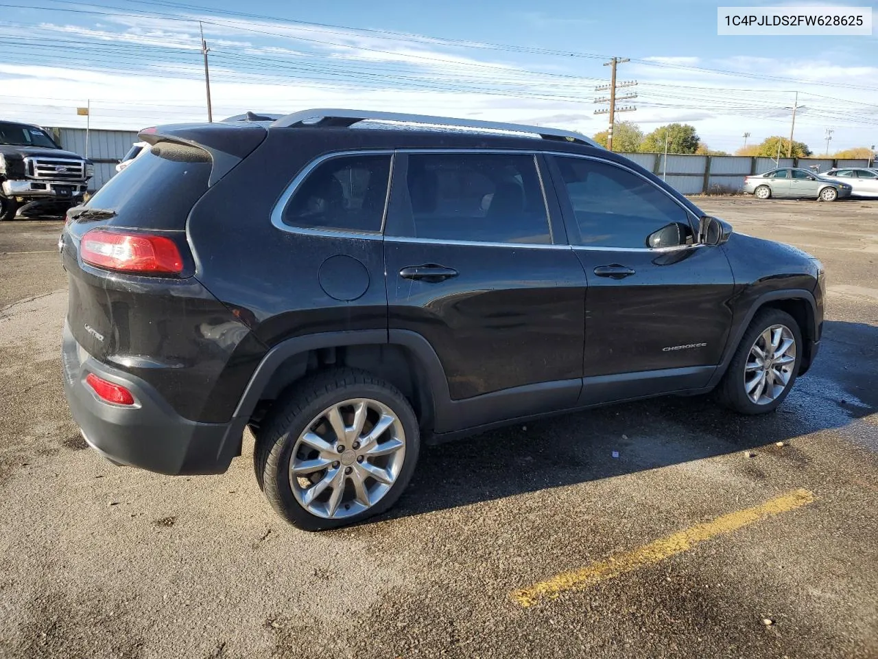 2015 Jeep Cherokee Limited VIN: 1C4PJLDS2FW628625 Lot: 77986544