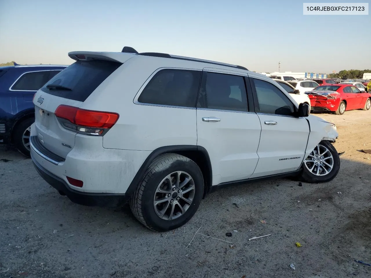 2015 Jeep Grand Cherokee Limited VIN: 1C4RJEBGXFC217123 Lot: 78011634