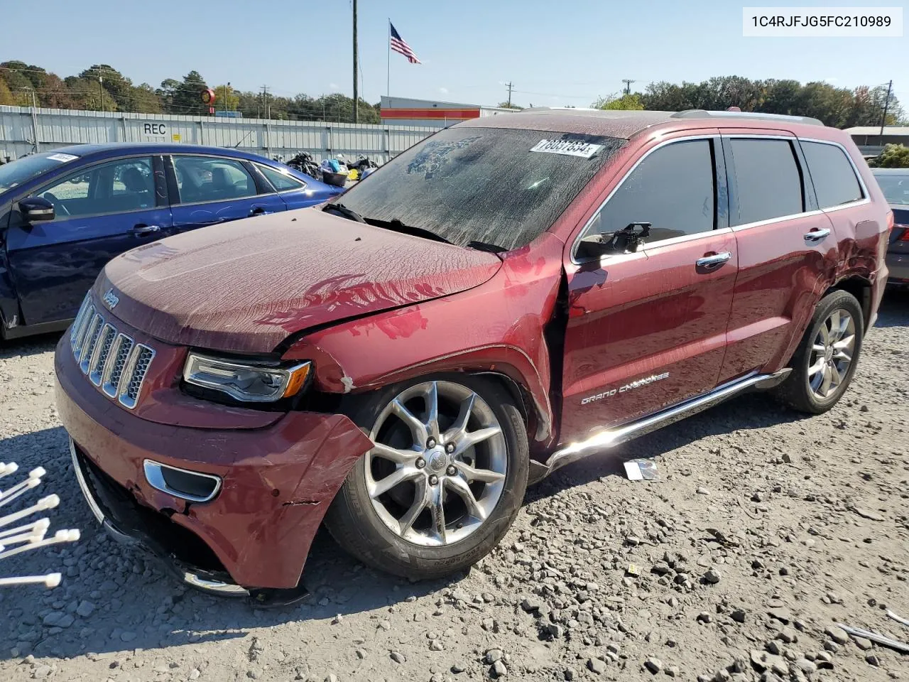 2015 Jeep Grand Cherokee Summit VIN: 1C4RJFJG5FC210989 Lot: 78037834