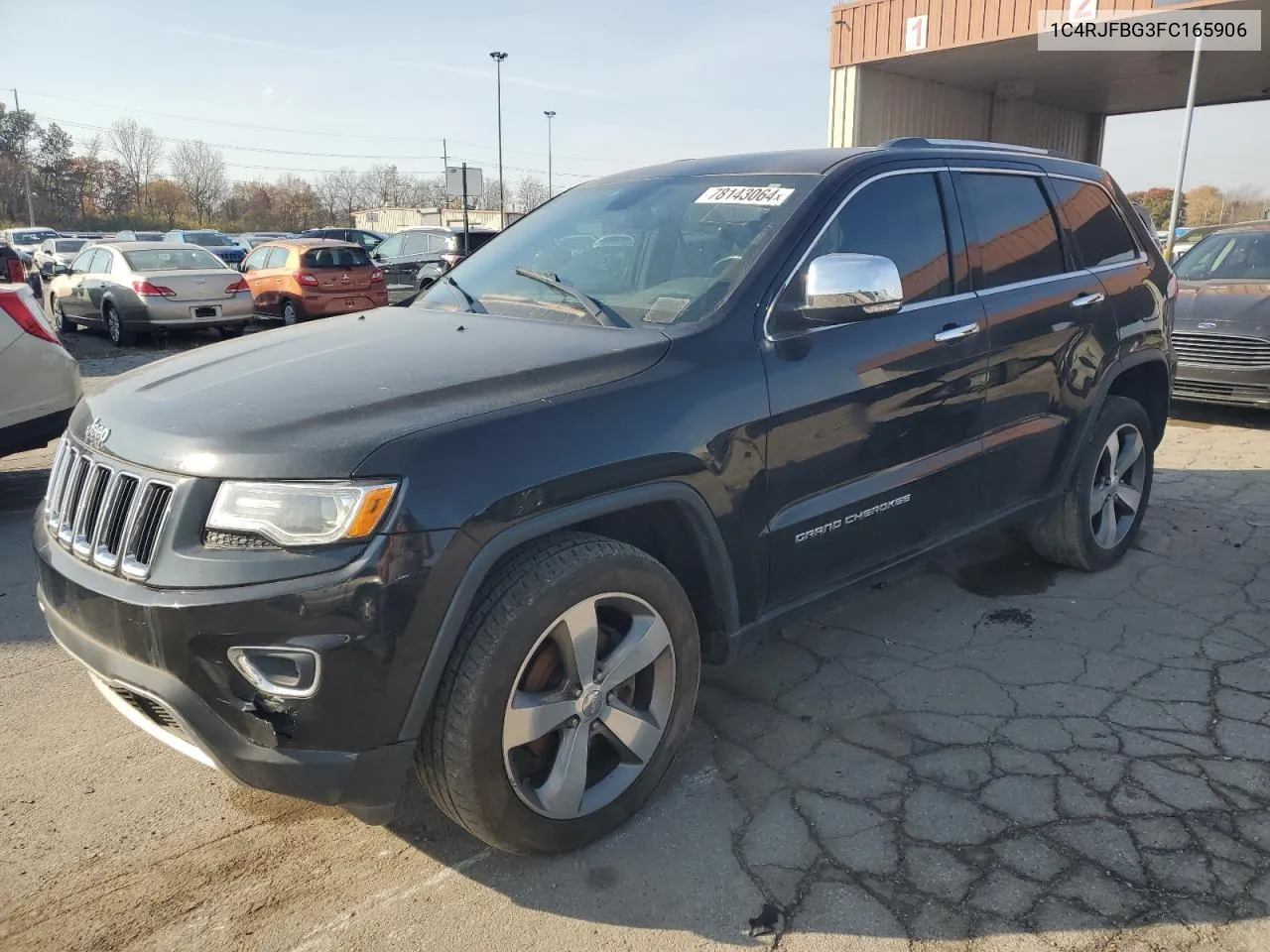 2015 Jeep Grand Cherokee Limited VIN: 1C4RJFBG3FC165906 Lot: 78143064